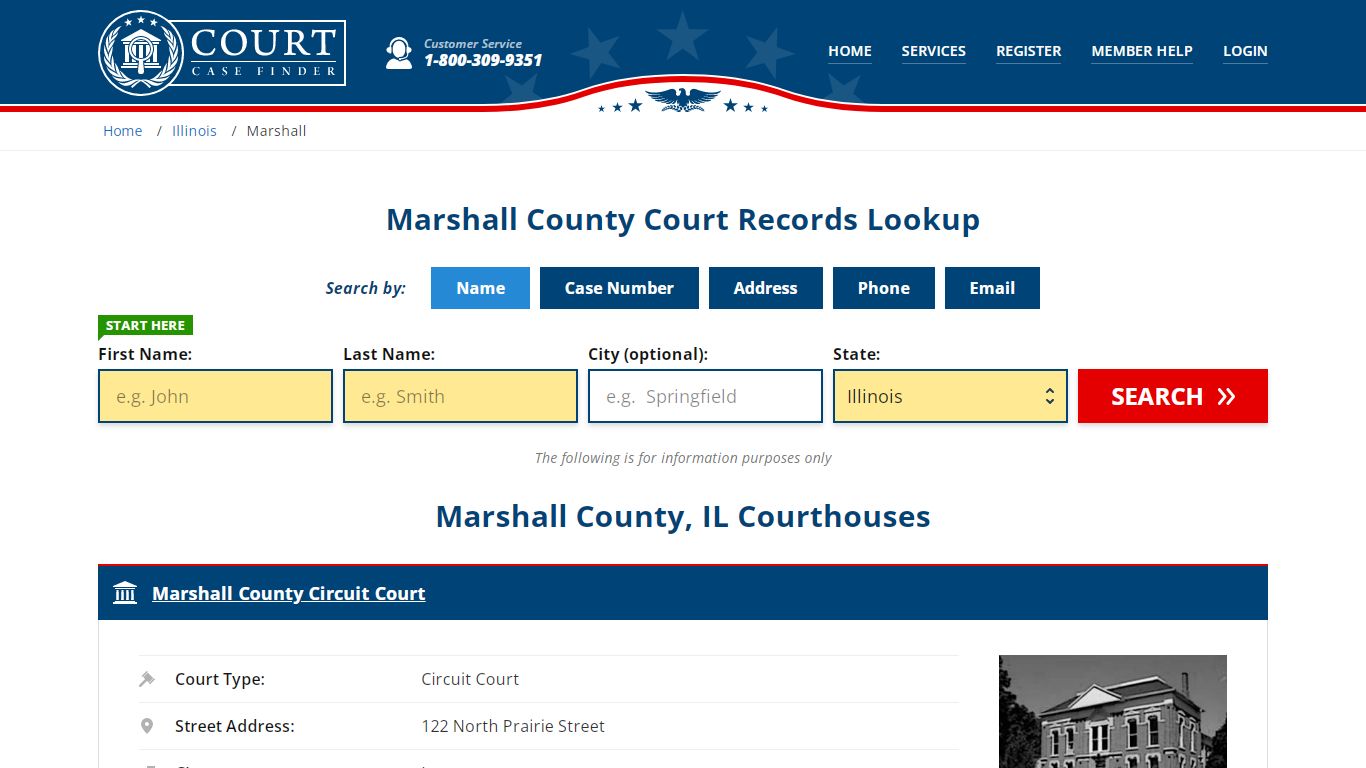Marshall County Court Records | IL Case Lookup
